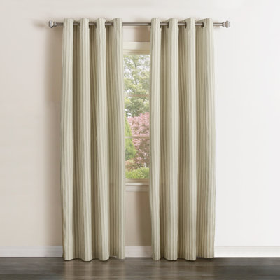 vertical bamboo curtain grommet sheer striped panels semi curtains